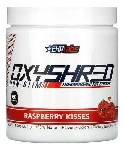 Ehp Labs Oxyshred Non-stim Quemador De Grasa Termo 270 Sabor Raspberry Kisses