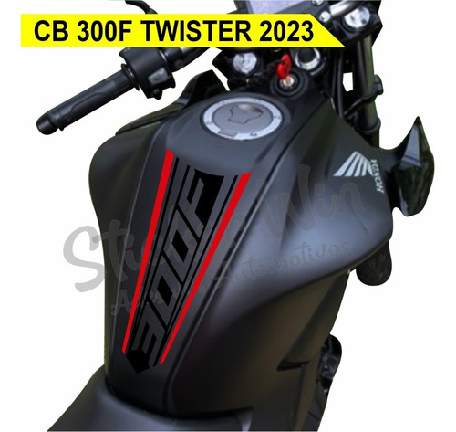 Adesivo Cb 300f Twister 2023 Tanque Superior Mod.07