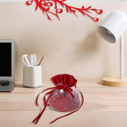 Bolsas De Dulces Para Joyería, Bolsas De Regalo Con Rojo