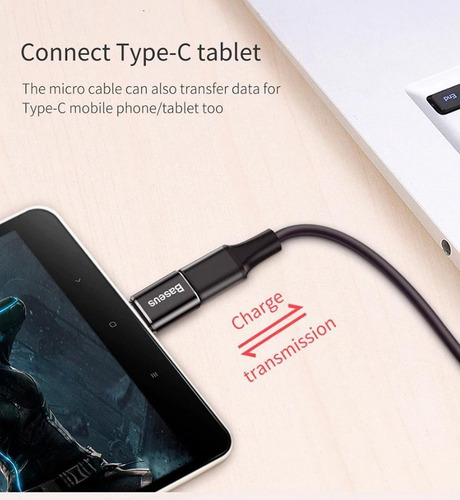Imagem 4 de 7 de Adaptador Baseus Tipo C Otg Para Usb Cabo Usb Dados