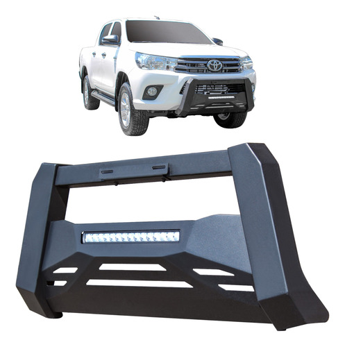 Burrera Bull Bar Bronx Ds Barra Led  Toyota Hilux 16 -21