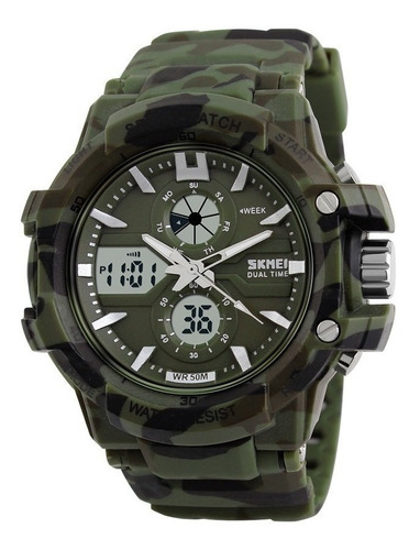 Reloj Skmei 0990 - Sumergible - Cronometro - Dual Camuflado