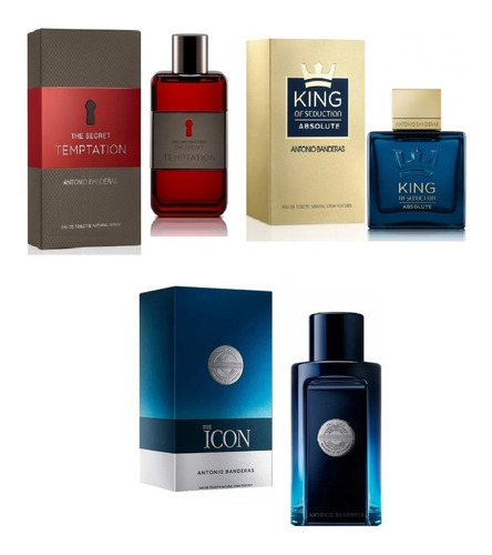 Perfumes Antonio Banderas Promoción X 3 Originales Hombre