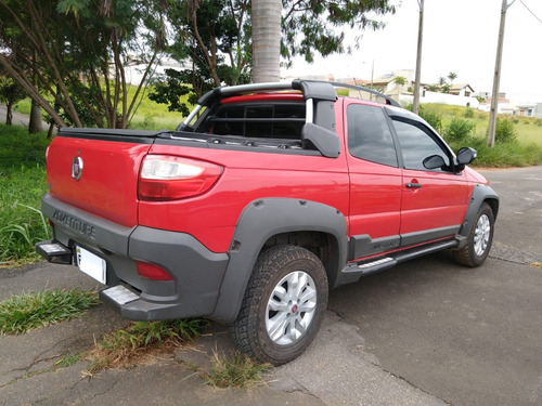 Fiat Strada Adventure 1.8 Locker 2014 Vermelha Novíssima!!!