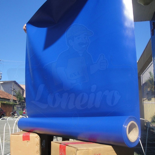 Lona Vinílica Brinquedo Inflável Azul Bobina 30x1,5 Mts