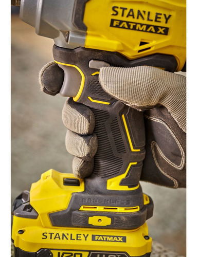 Stanley Llave De Impacto 20v Ion Lition Bare Sin Carbones Sb Amarillo