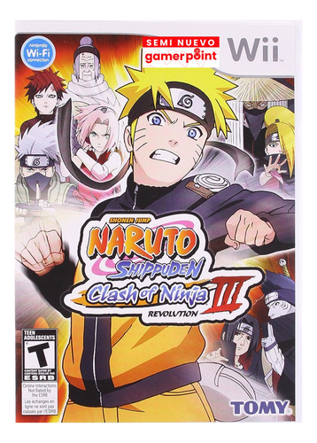 Naruto Shippuden Clash Of Ninja Revolution 3 Wii Usado (Usado)