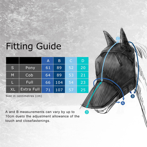 Máscara Luminosa Para Moscas De Caballo, Cara Completa Y Est