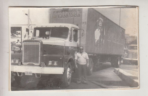 Antigua Fotografia Camion Frigorifico La Caballada Uruguay 