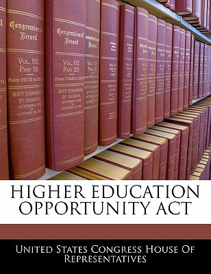 Libro Higher Education Opportunity Act - United States Co...