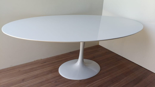 Mesa Jantar Saarinen Oval Em Nanoglass 1,98 Mx 1.20m