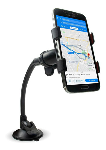 Suporte Universal P/ Gps E Celulares Com Ventosa E Haste
