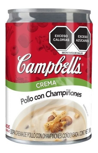 Crema De Pollo Y Champiñones Campbells Condensada 300 Gr