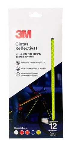 Banda Reflectiva 7 X 145mm  3m / Motocicleta, Bicicleta Etc 