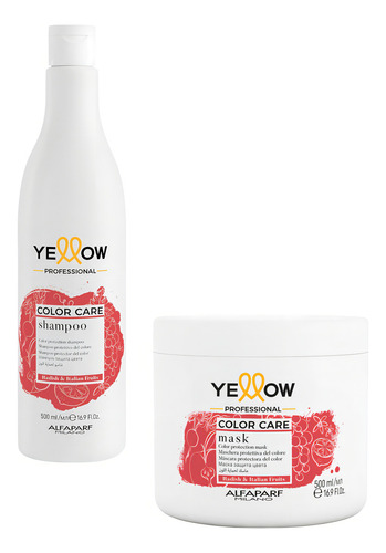 Kit Shampoo E Máscara Yellow Color Care 500ml