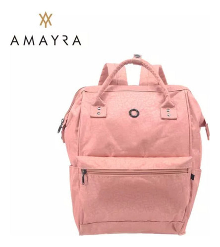 Mochila Boca De Pez Amayra Camuflado Reforzado Rosa Ideal Para Escuela Y Uso Diario Resistente Y Espaciosa
