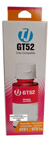 Tinta Compatible Gt52 Magenta Para Hp 5810 / 5820