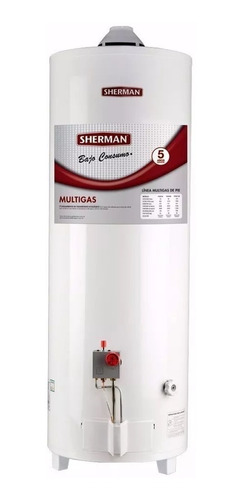 Termotanque Sherman 120 Lts Multigas De Pie Superior Cuota