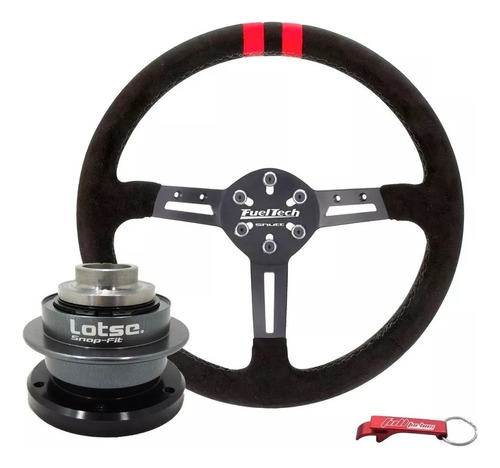 Volante Fts-1 + Cubo Lotse Vw Gol, Saveiro, Parati