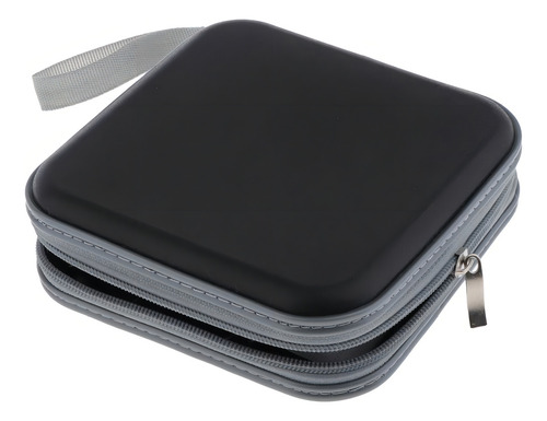 Fenteer Porta Cd Estuche Potatile De Dvd, Funda De Plástico De 40 Discos Para Cd/dvd, Negro, Individuales