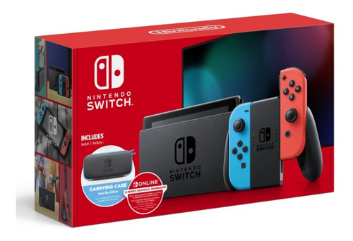 Nuevo Nintendo Switch 2019 Neon Bateria Extendida