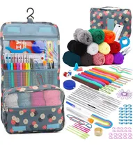 Comprar Kit Agujas Ganchillo Y Accesorios Para Tejer Crochet 127 Pcs