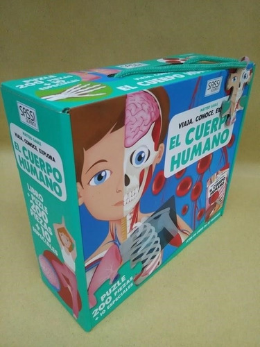 Libro + Puzzle Gigante El Cuerpo Humano * Manolito