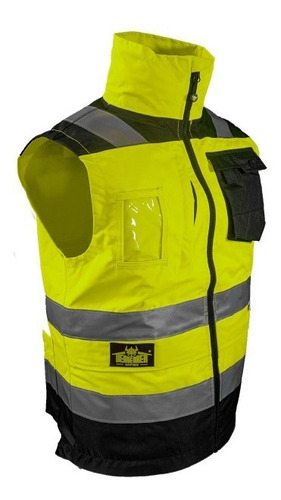 Imagen 3 de 8 de Chaleco Amarillo Ejecutivo Supervisor Bk820