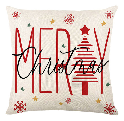 4 Funda De Cojín De Lino Con Diseño Cascanueces De Navidad Y