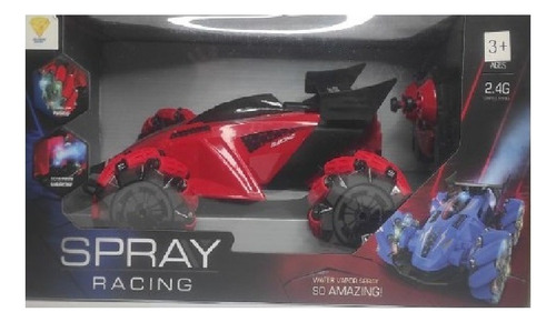 4wd Spray Stunt Truck Led 2.4g R/con Buggy Music Light Vapor Color Azul