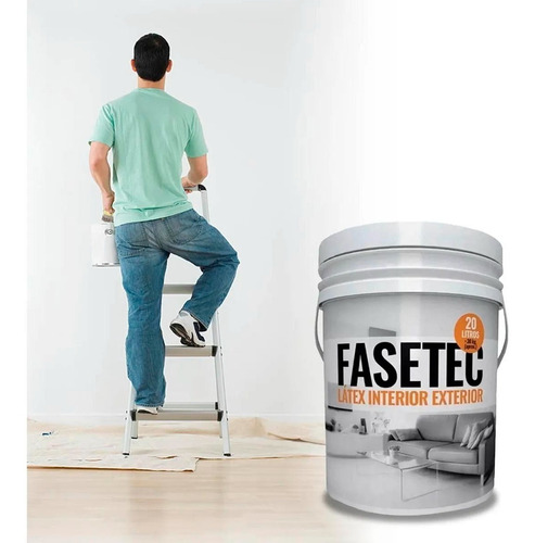 Pintura Latex Interior Exterior Fasetec Polacrin 20lt Blanca