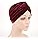 Belleza Yfjh Pleated Stretch Ruffle Velvet Chemo Turbant Hat