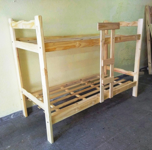 Imagen 4 de 5 de Cama Cucheta Ahora 12 Y 18 De Pino Macizo