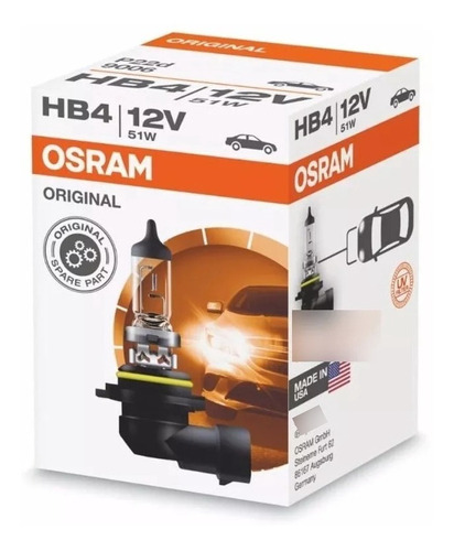 Lampara Hb4 Osram P22d 9006 Standard 12v 51w Original