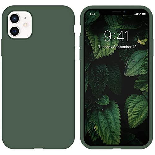 Funda Para iPhone 11 6.1 Verde Bosque Silicon Liquido Goma S