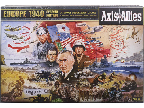Hasbro Gaming Avalon Hill Axis & Allies Europe 1940 Segunda