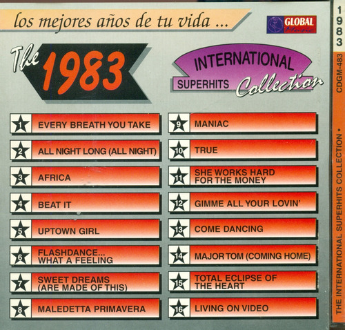 Cd. The 1983 International Superhits Collection 