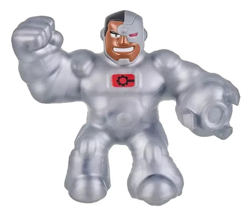 Figura Elástica Goo Jit Zu Superhéroe Dc Cyborg Crunchy Febo