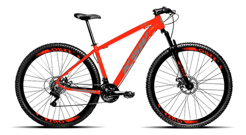 Bicicleta Aro 29 Masculina Ksw Aluminio 21 Marchas Mtb Mcz18 Cor Laranja Tamanho do quadro 17