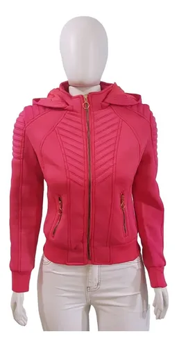 Jaqueta Feminina Neoprene Imperme vel Com Elastano E Capuz