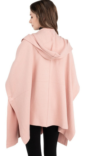 Imagen 2 de 8 de Poncho Mio Mio Capa Maxi Tejido Fino Suave Bolsas Estrech.