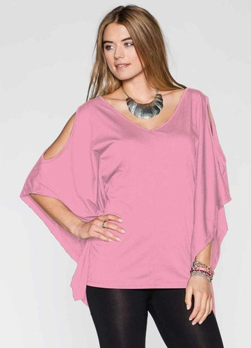 Imagem 5 de 6 de Blusa Bata Feminina Plus Size Ciganinha