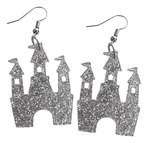Glitter Castle Earrings With Nickel Free Hooks Princess Cast