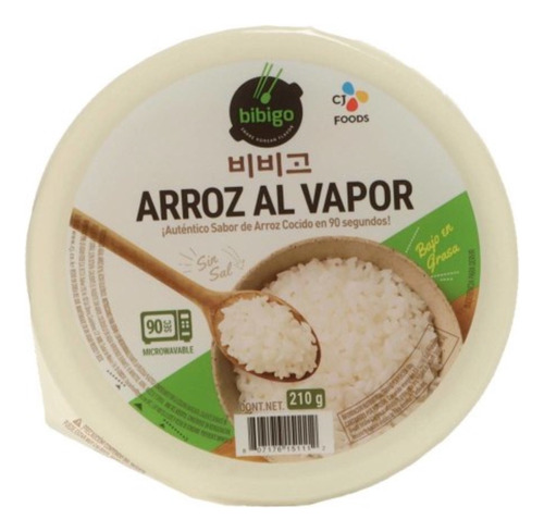 1 Tazón De Arroz Coreano Instantáneo Al Vapor 210gr