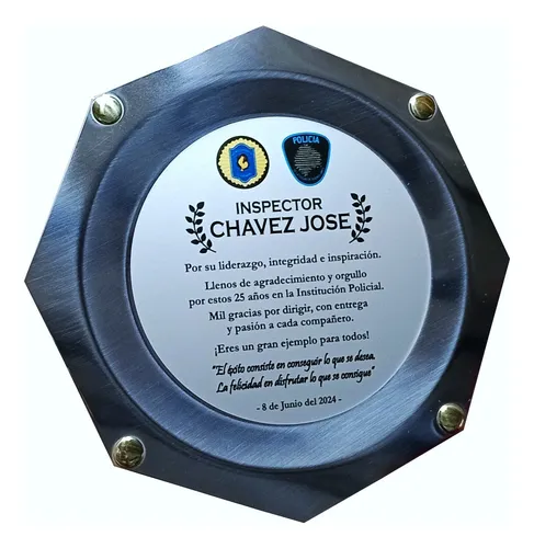 comprar Plato Premio Placa Trofeo Reconocimiento Homenaje Recuerdo
