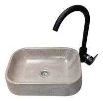 Comprar Bacha De Apoyo Para Baño Tamaño 35x26x8 En Cemento