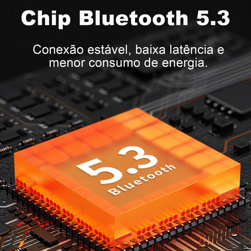Fone De Ouvido Bluetooth5.3 Sem Fio Com Microfone Gamer Rs40