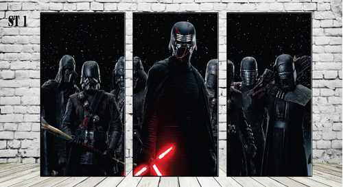 Cuadro Star Wars Kylo Ren 90x57 En Lienzo Canvas 