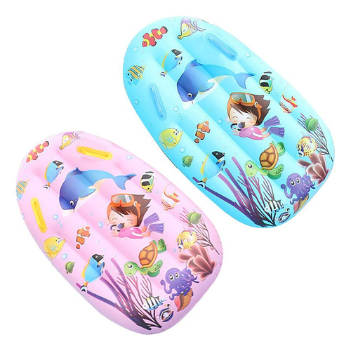 Kids Inflatable Surfboard Summer Outdoor Handles Portable