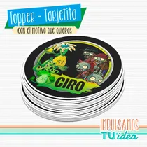 Comprar Plants Vs Zombies, Topper Plants Vs Zombies Para Imprimir